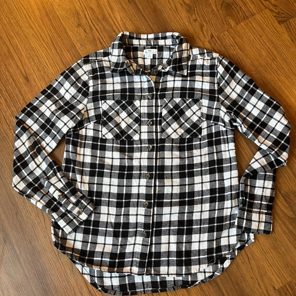 Dip Black and White Checkered Shirt